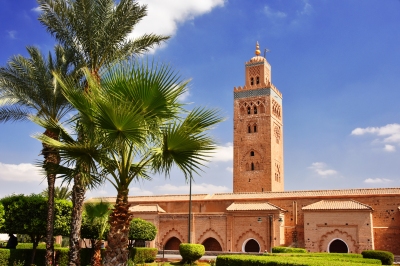 Koutoubia Moschee in Marrakesch (monticellllo / stock.adobe.com)  lizenziertes Stockfoto 
Infos zur Lizenz unter 'Bildquellennachweis'